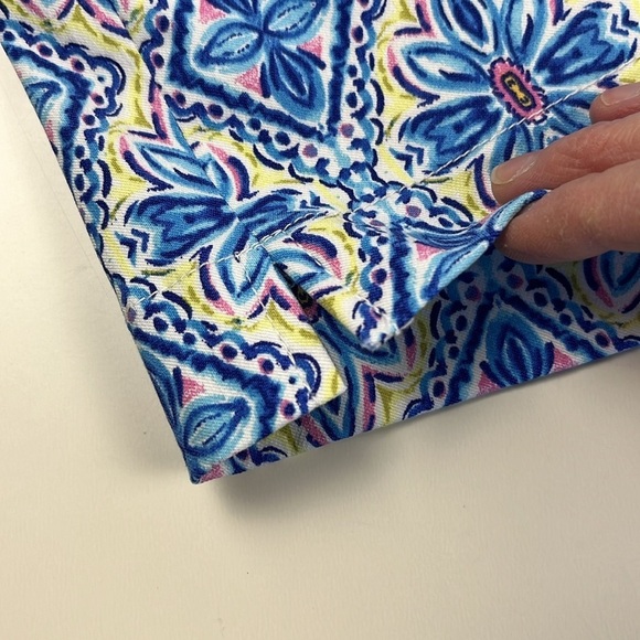 Rafaella Tile Floral Skirt Skort with Charm Blue and White Size XL - Picture 4 of 15